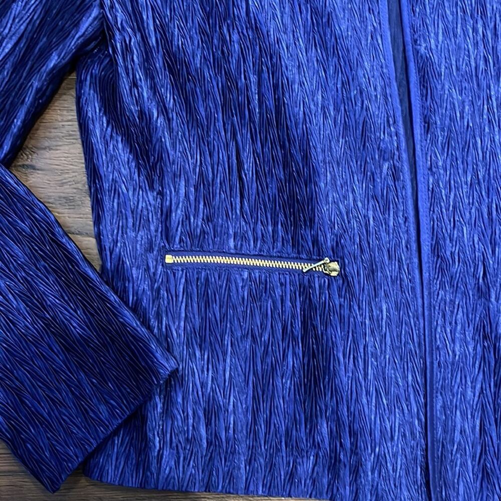 Chico’s Nwot Metallic Jacket Without Button/ Zipp… - image 2